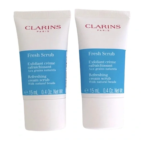 Clarins Fresh Scrub — Refreshing Cream Scrub with Natural Beads (Set of 2) - Picture 1 of 7